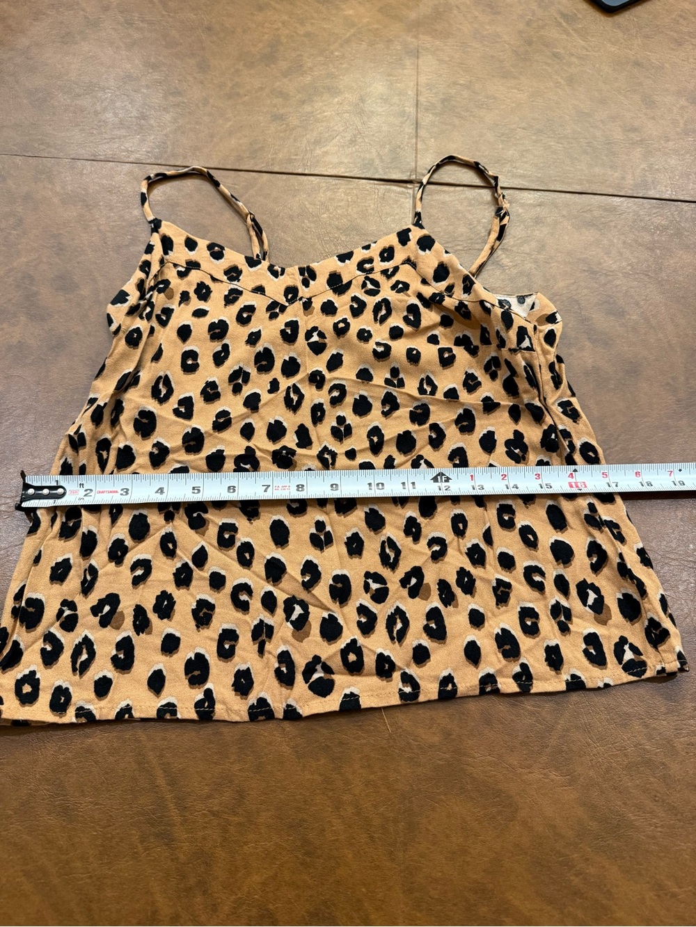 Women’s Leopard Print Cami Tank, Pink and Blue Layering Tanks S/XS - Picture 14 of 16